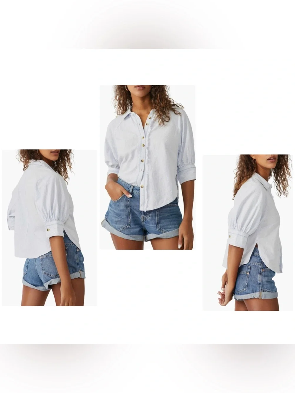 Ellie Stripe Button-Up Shirt